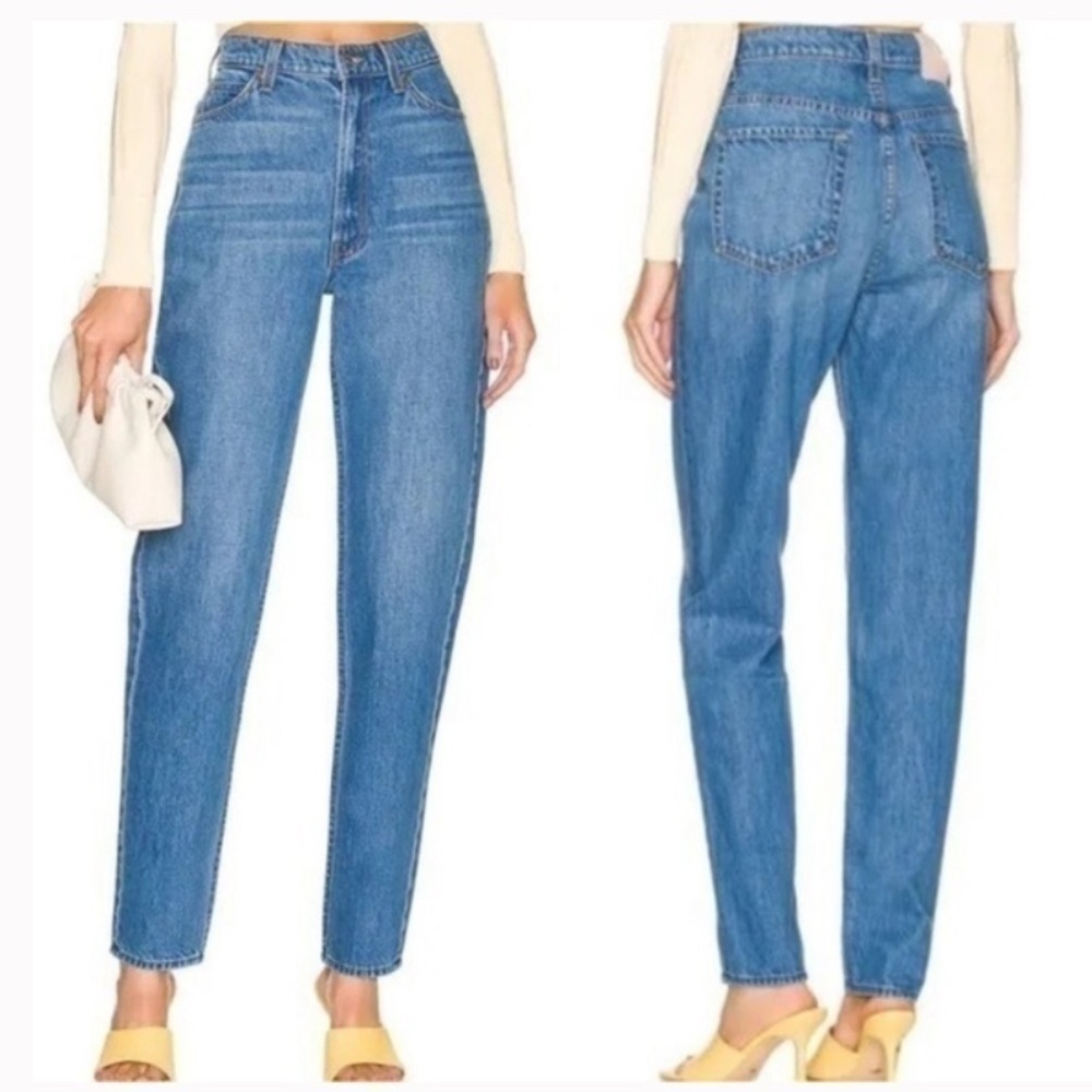 MOTHER Twizzy Skimp Snacks High Rise Straight Leg Jeans Delicious Memories 27 - Picture 2 of 11